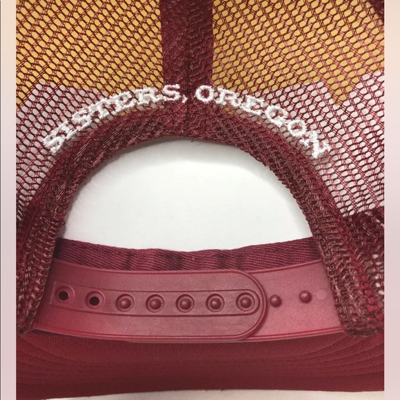 New Brewery Brand Co Hat Three Creeks Sister, Oregon Color Burgundy - Picture 4 of 6